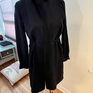 Rag N Bone one piece dress size 8 tuxedo front with belt